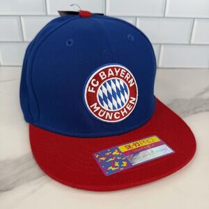 FC Bayern Munich Hat Cap Snap Back Mens One Size Blue Red Soccer Fi Collection